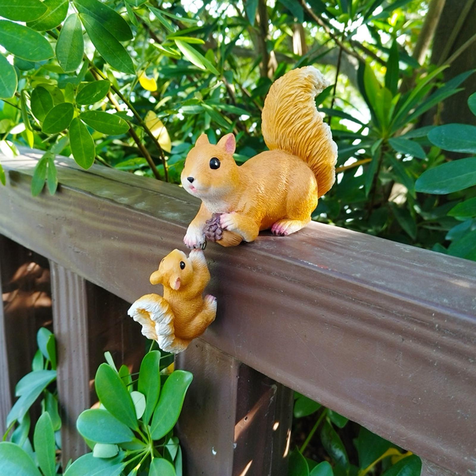 Garden Squirrel Ornament Resin - đánh giá và giá Bonsai Garden Art