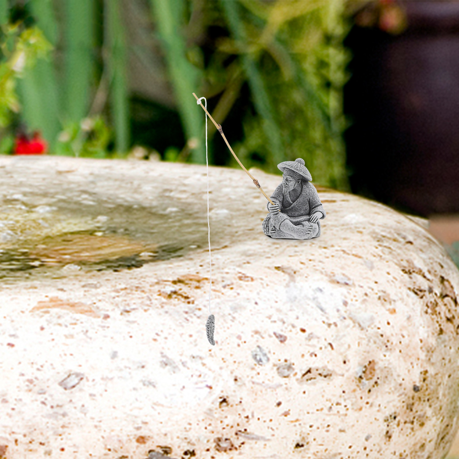 Lifelike Sandstone Fisherman S - đánh giá và giá Bonsai Garden Landscape Design