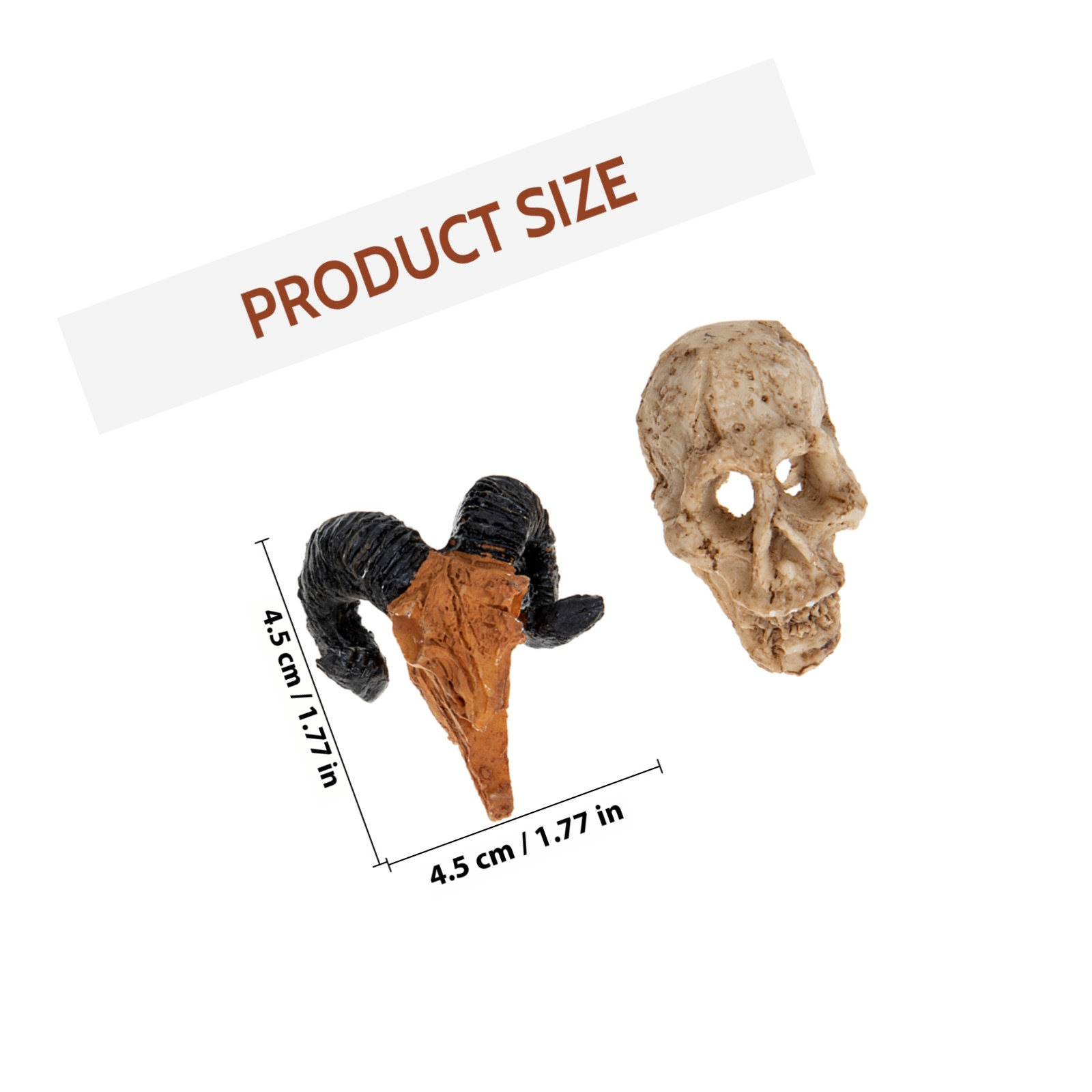 4Pcs Small Skull Ornament Resi - đánh giá và giá Bonsai Garden Landscape Design