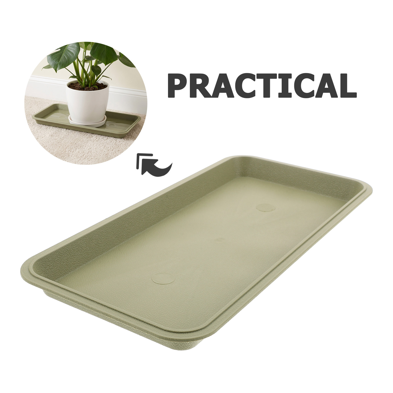 29.5x14.5cm Rectangular Plant  - đánh giá và giá Drip Tray Saucer